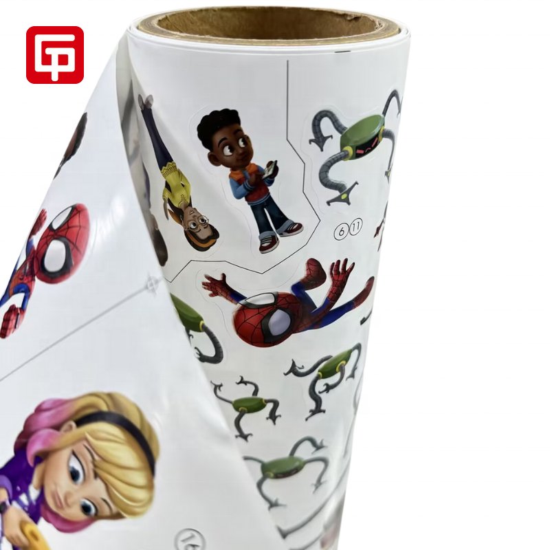 Customized Printing Self Adhesive Stickers Labels Die Cut Cartoon Stickers Roll/Sheet for Kids DIY
