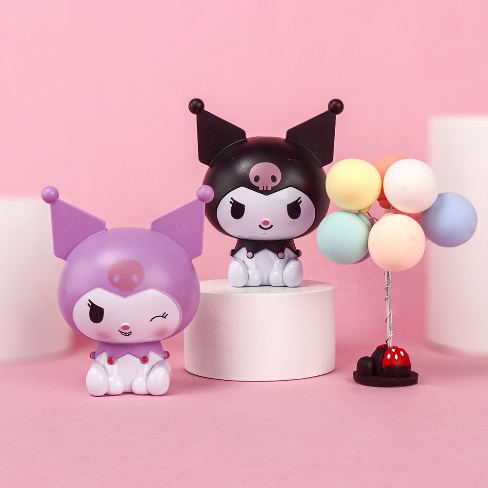 Q version cartoon Sanrio Baby doll Strawberry Bear KT Cat toy birthday cake decoration phone shell accessories