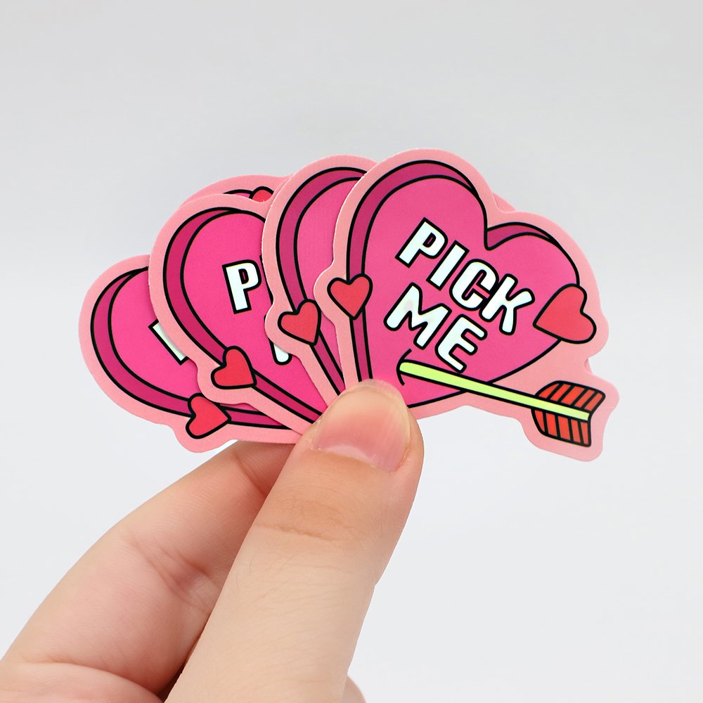 Custom Design Die Cut Waterproof Cartoon Sticker Vinyl Adhesive Waterproof Printing Die-Cut Advertising Stickers For Laptop