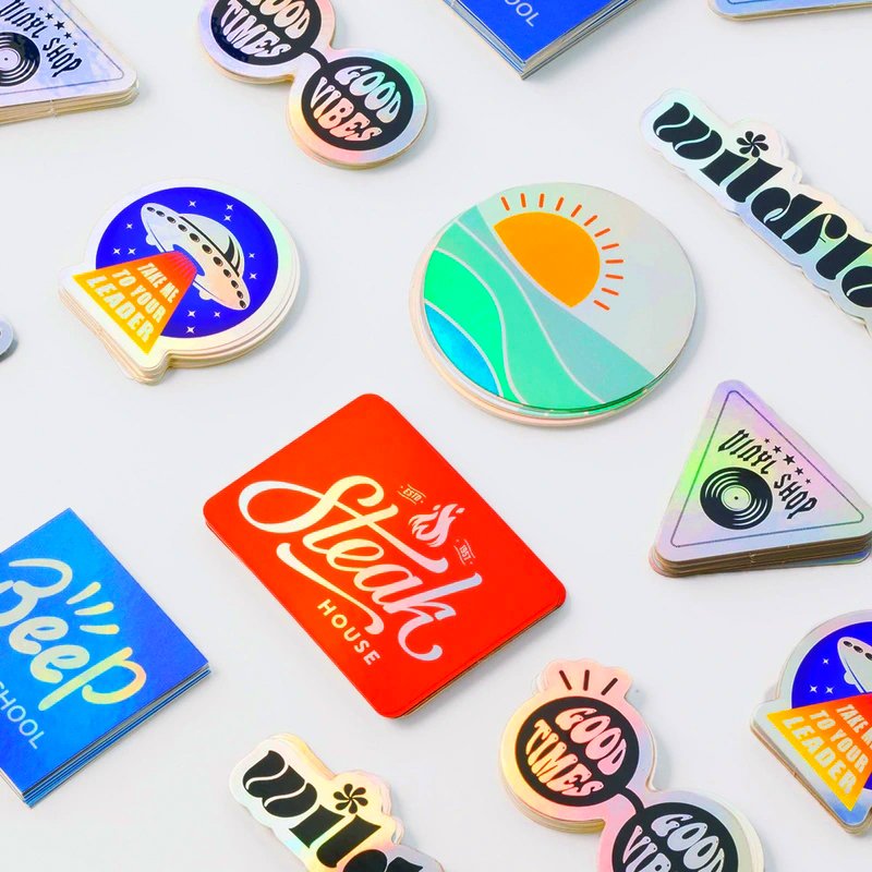 Custom Design Die Cut Waterproof Cartoon Sticker Vinyl Adhesive Waterproof Printing Die-Cut Advertising Stickers For Laptop