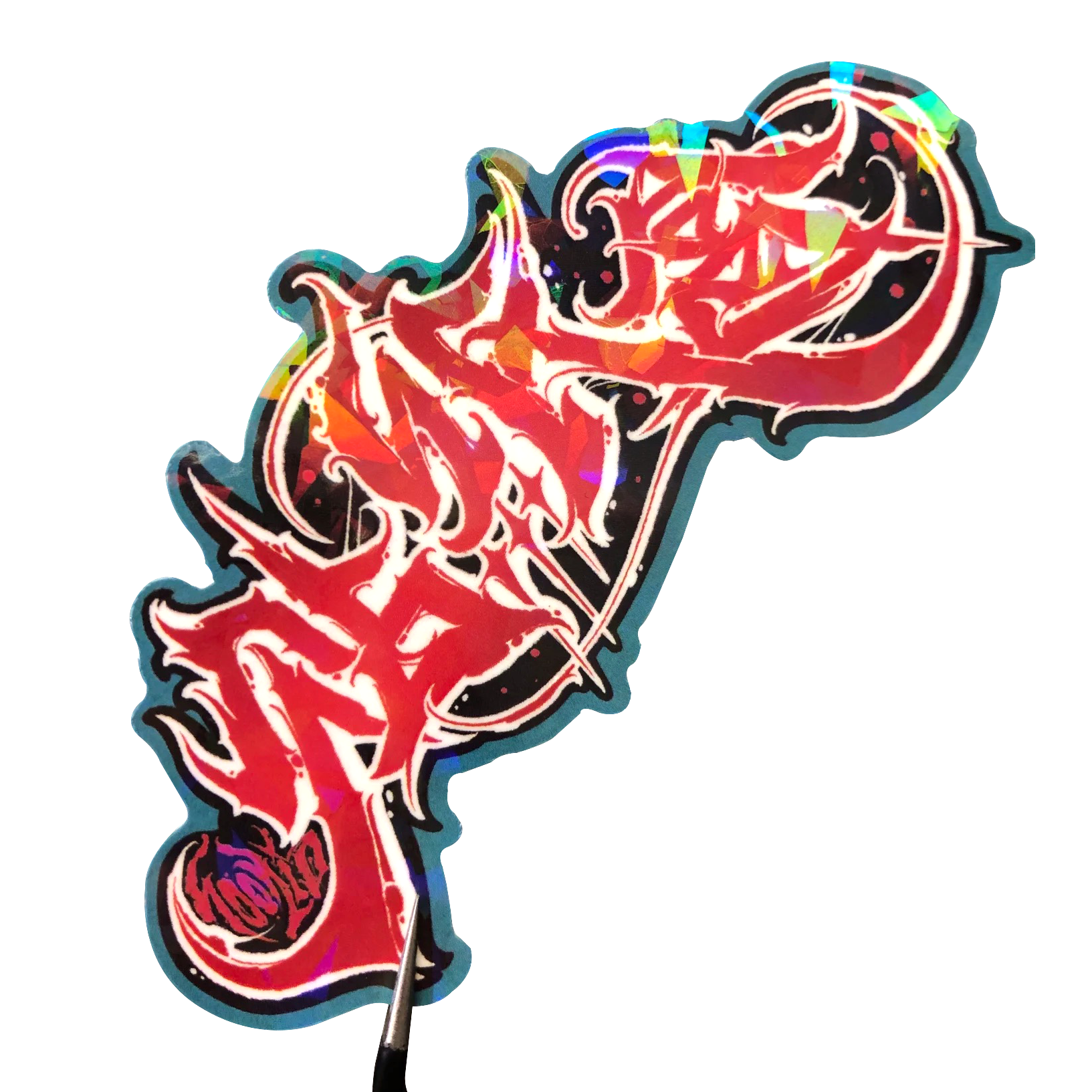 Holographic Laser Film Cartoon Sticker Custom Stars Glass Dots Special Laminate Process Vinyl Cute Deco Stickers