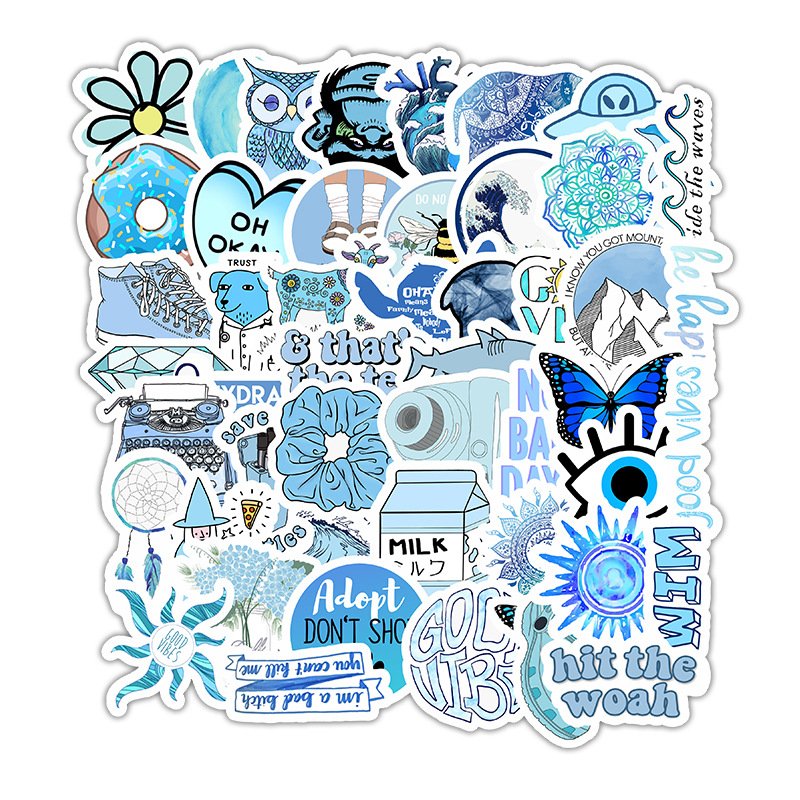 vinyl stickers for water bottles VSCO Aesthetic Cool Girly cartoon sticker waterproof stickers pack for water bottle