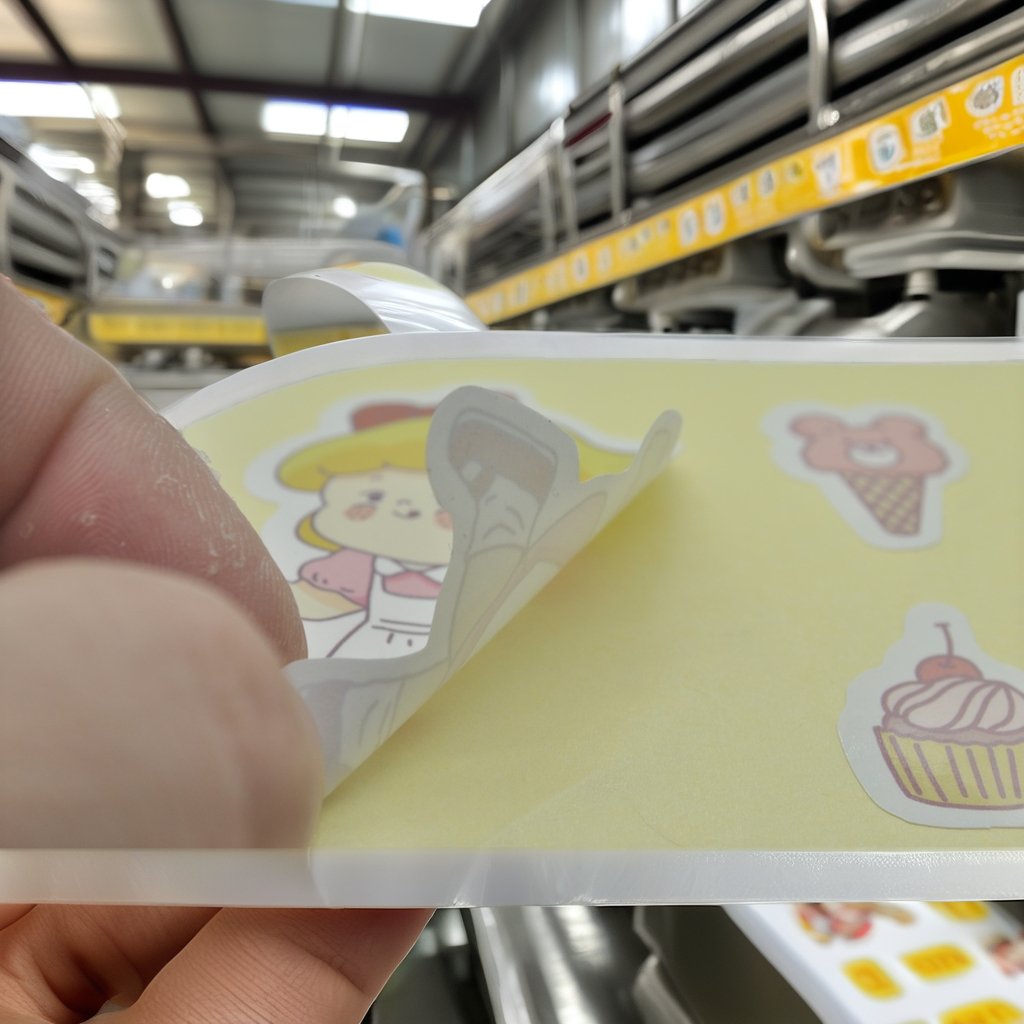 Customized stickers, retro stickers, waterproof coated products, cute cartoon pattern design and printing for labels