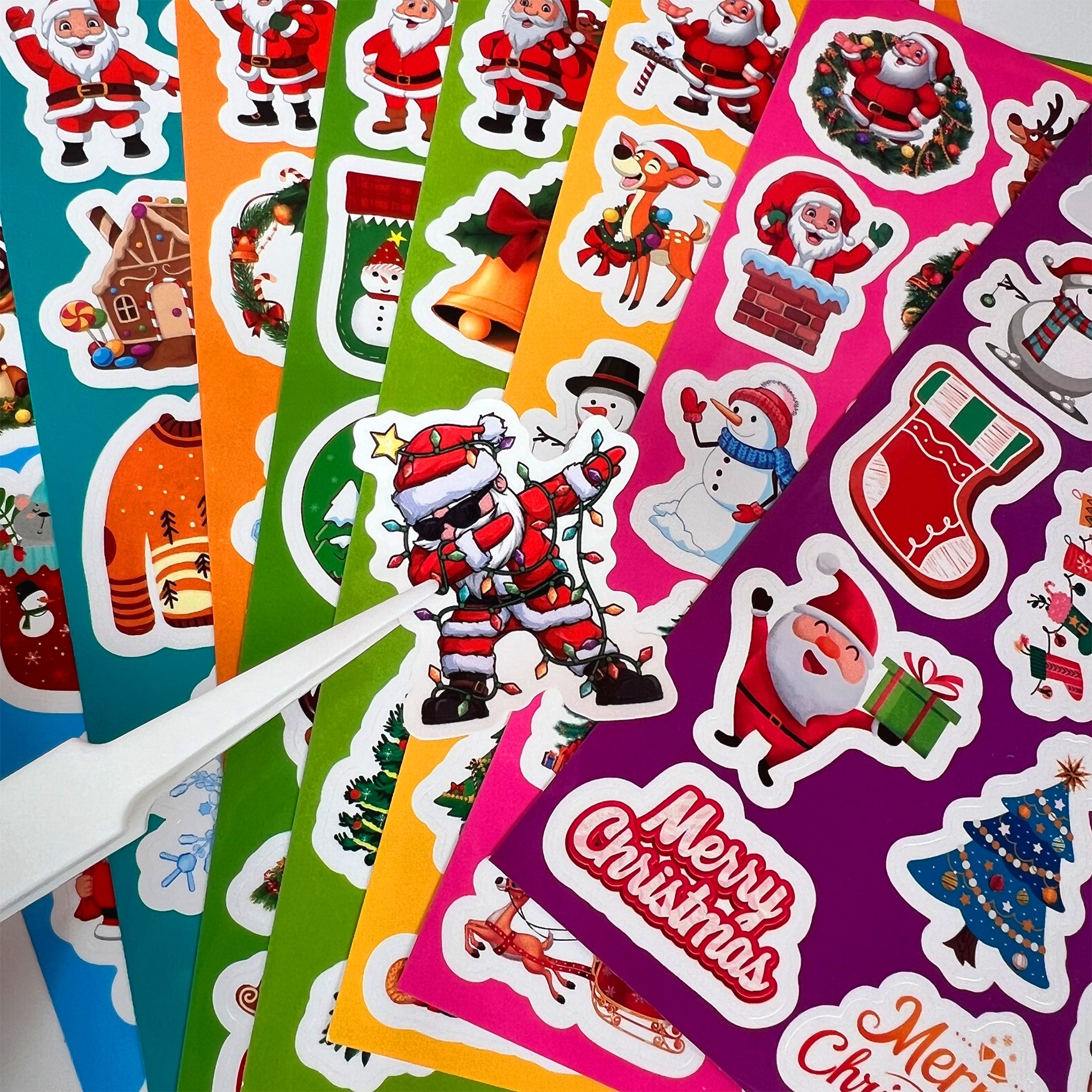 Custom Self Adhesive Waterproof Sticker Sheet Eco-friendly Cartoon Promotional Kiss Cut Sticker Sheet Custom print