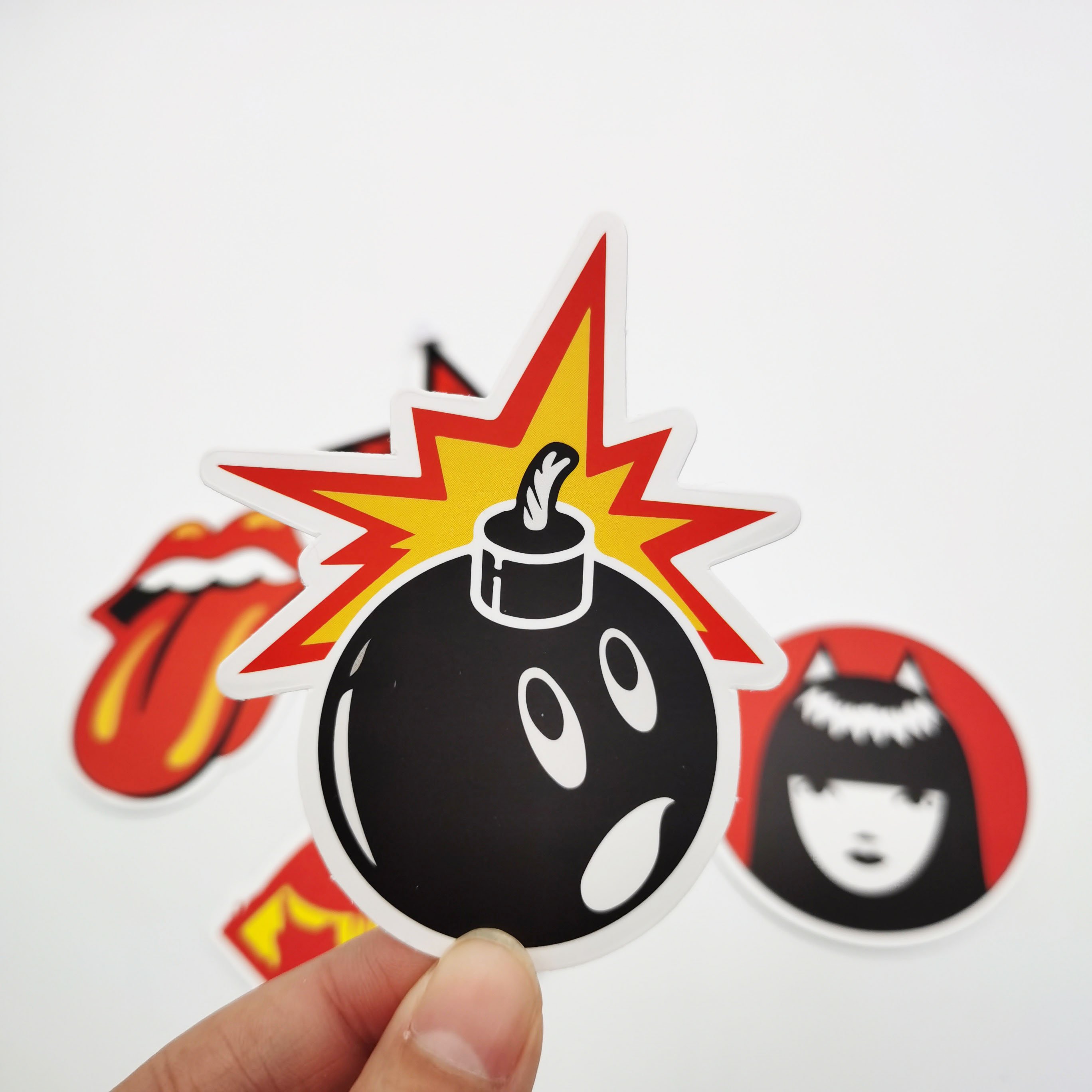 High quality vinyl waterproof cartoon sticker personalized private design customized printing die cut stickers