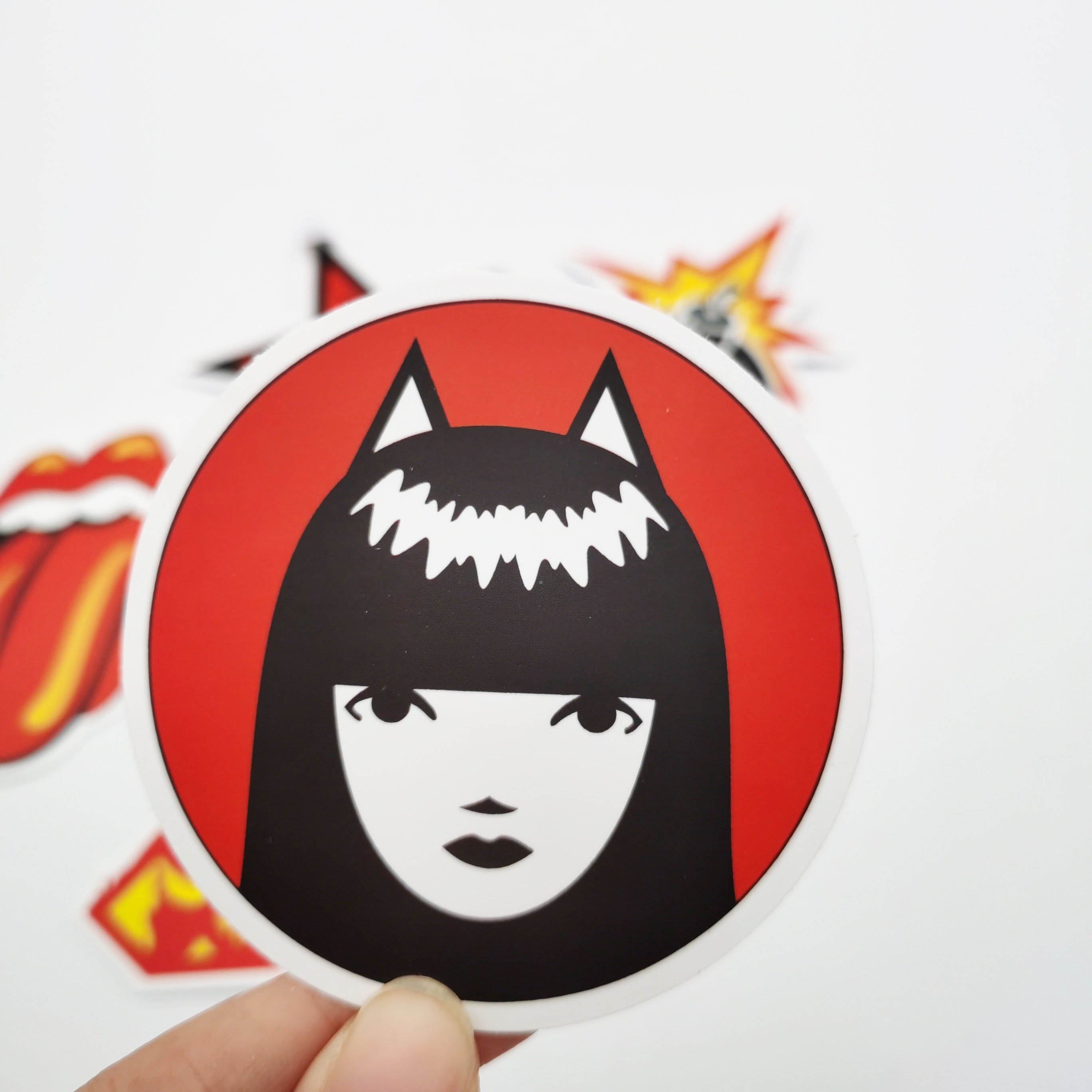 High quality vinyl waterproof cartoon sticker personalized private design customized printing die cut stickers