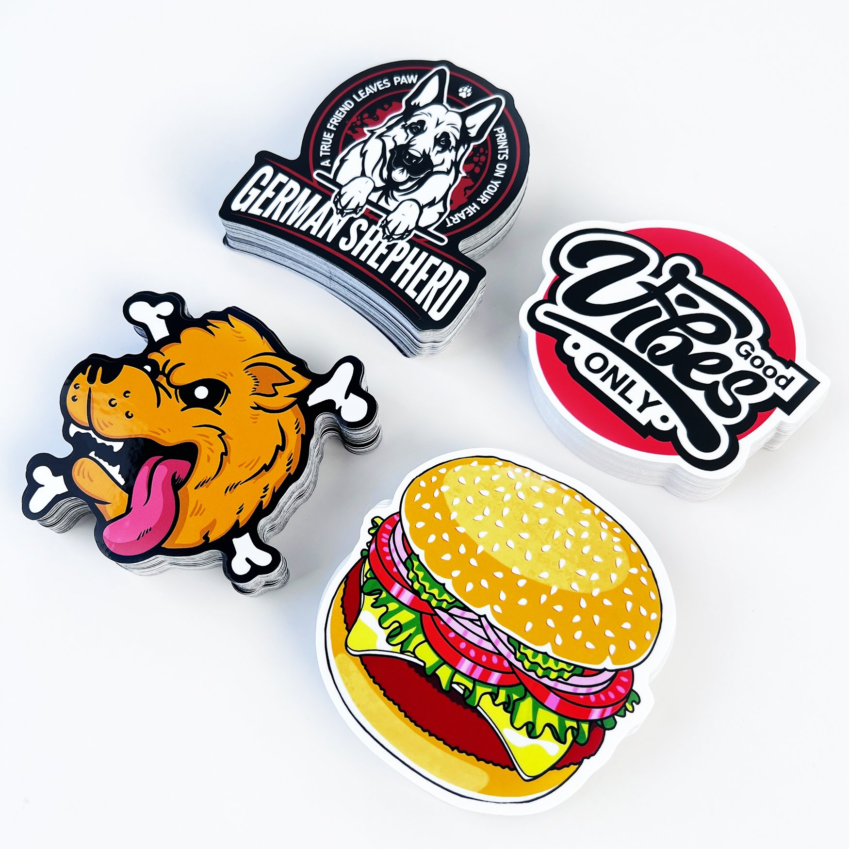 Custom Outdoor Adhesive Waterproof Die Cut Holographic Sticker Sheets Print Logo Vinyl PVC Cartoon Advertising Custom Stickers