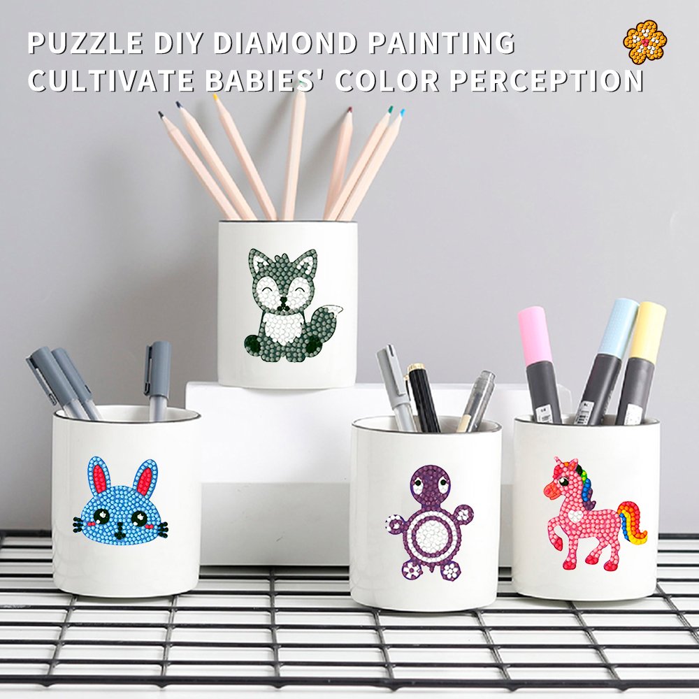 Cartoon animal DIY handmade children's diamond drawing stickers