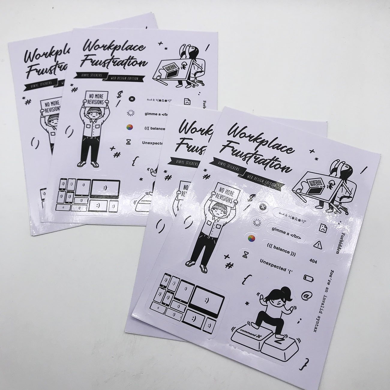 Art Half Custom Printing Cartoon Sticker Vinyl Die Cut Sticker Sheet Removable Kiss Cut Vinyl Stickers Sheet