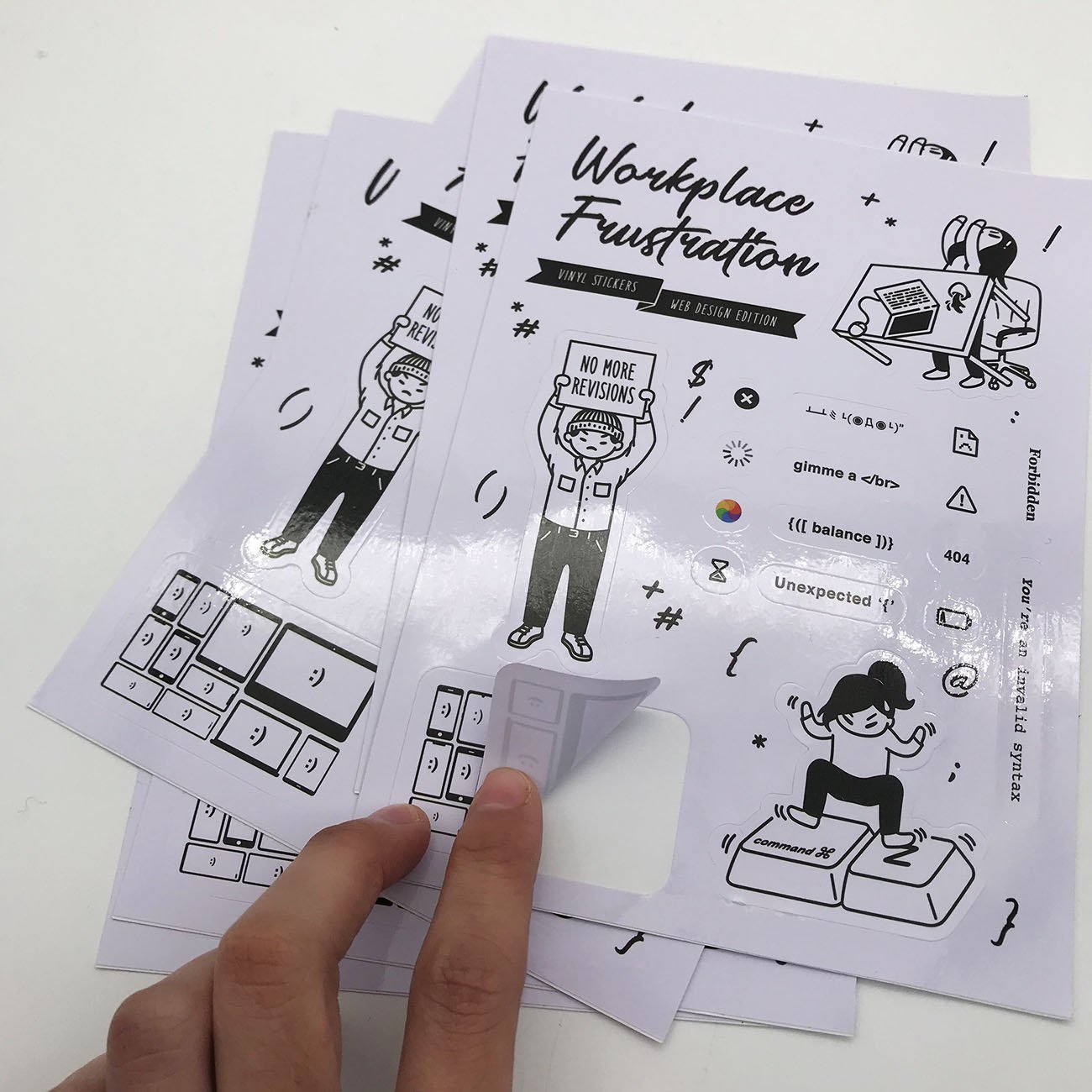 Art Half Custom Printing Cartoon Sticker Vinyl Die Cut Sticker Sheet Removable Kiss Cut Vinyl Stickers Sheet
