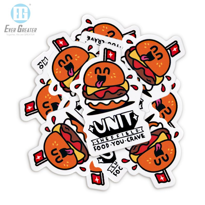 Custom lovely vinyl cartoon luggage stickers