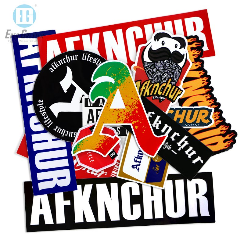 Custom Factory Cost High Quality Colorful Exquisite Epoxy Vinyl Cartoon Stickers