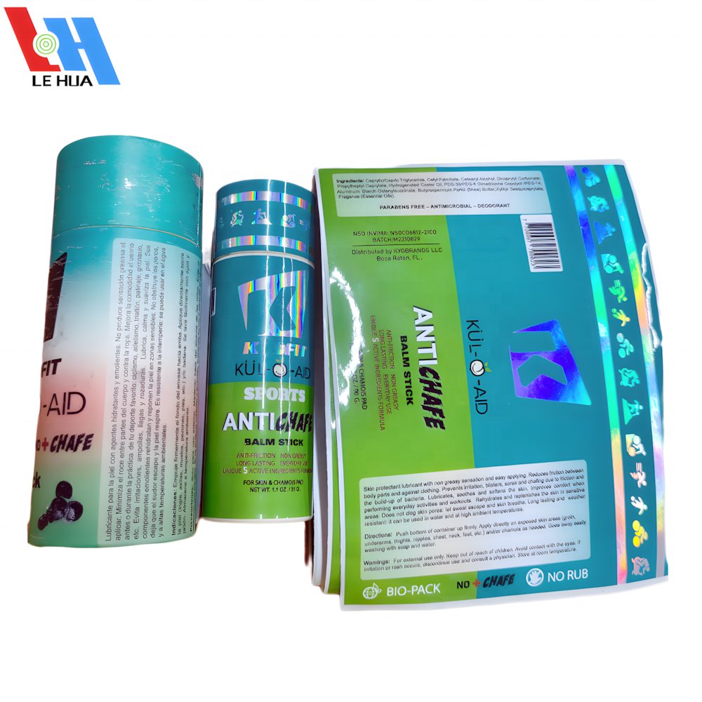 Custom High Quality Sticker Self-Adhesive Waterproof Vinyl Sticker Logo Printing Label Holographic PVC Sticker