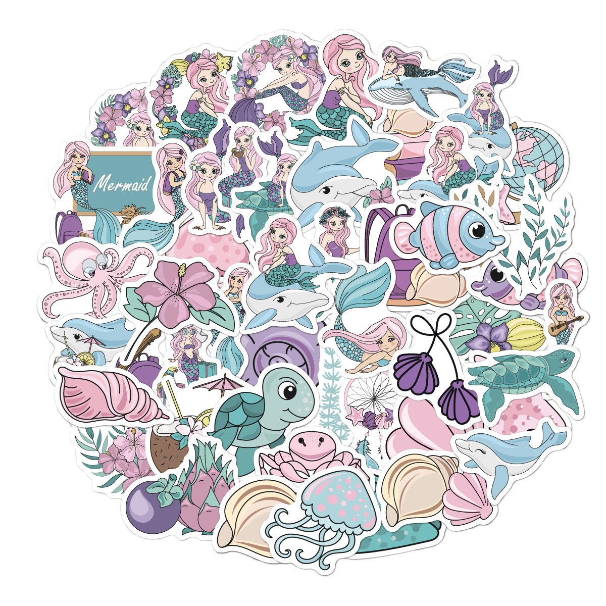 Custom design Die Cut Waterproof cartoon sticker for laptop Vinyl Adhesive Print diecut Advertising Stickers