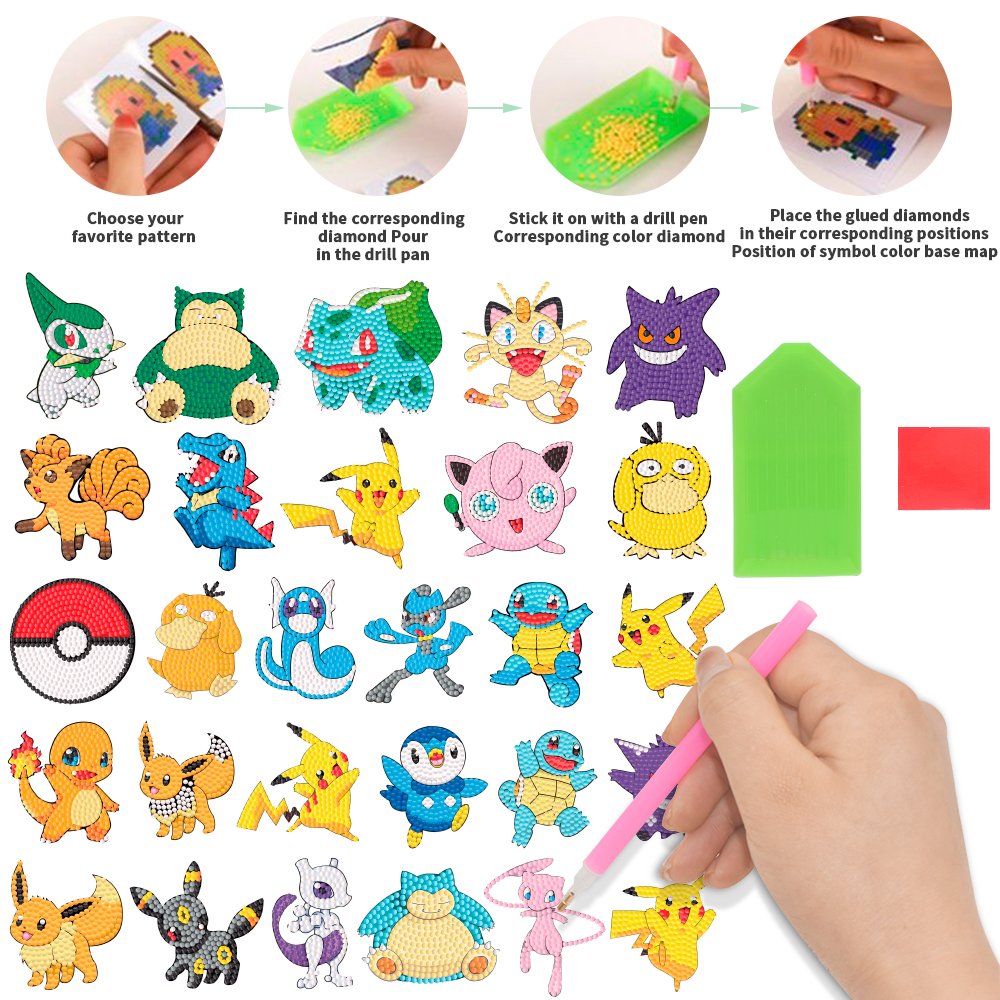 High quality children's DIY diamond stickers with various styles of cartoon diamond painting stickers