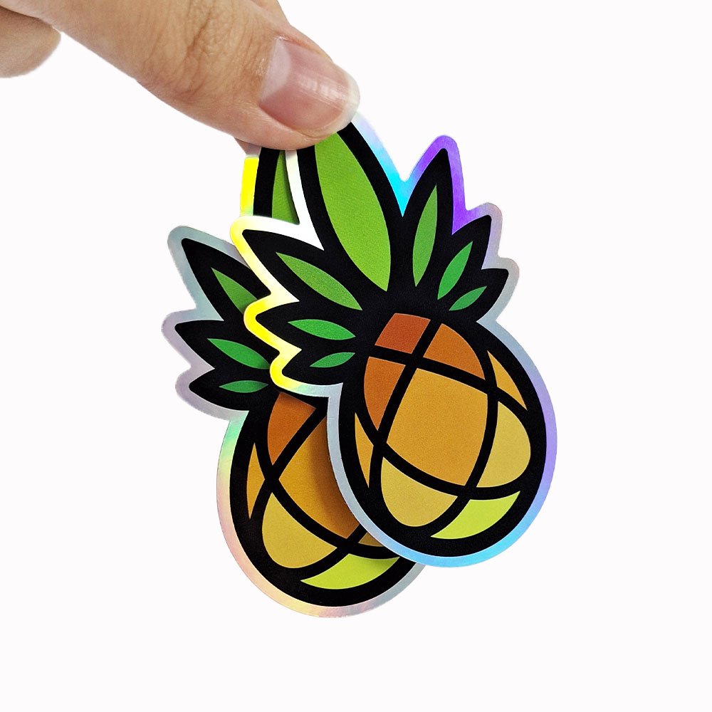 Custom Self Adhesive Kiss Cut Sticker Die Cut Vinyl Logo Label Pvc Holographic Custom Stickers