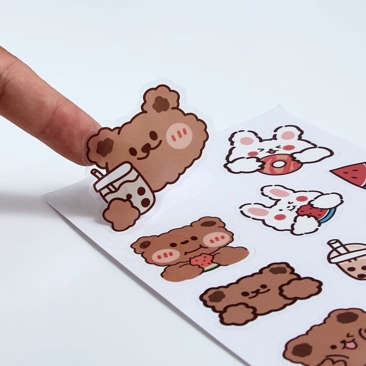 Personalized Private Waterproof Adhesive Vinyl Label Logo Cartoon Kiss Cut Sticker Paper Custom Printing Die Cut Sticker Sheet