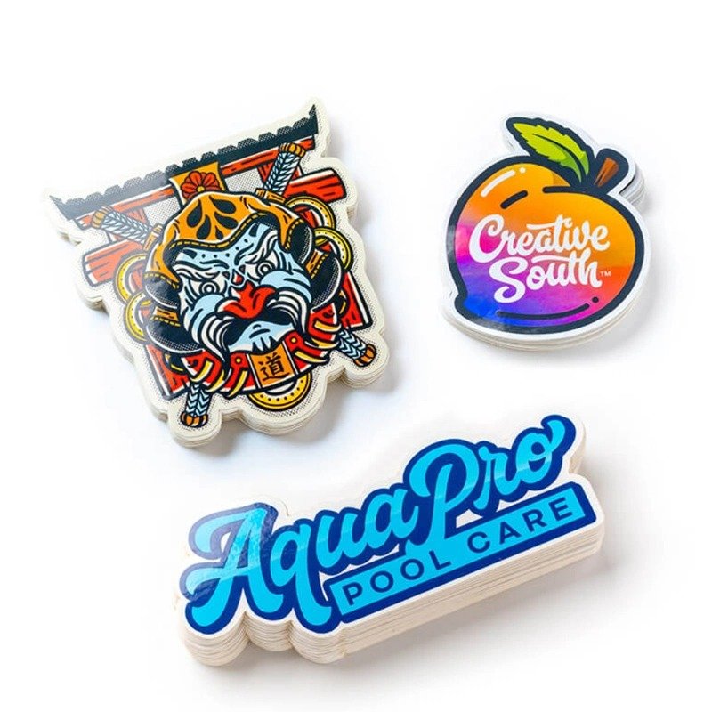 Customized Stickers Made Label Holographic UV Printing Sticker Sheet Self Adhesive Waterproof Vinyl Die Cut Cartoon Stickers
