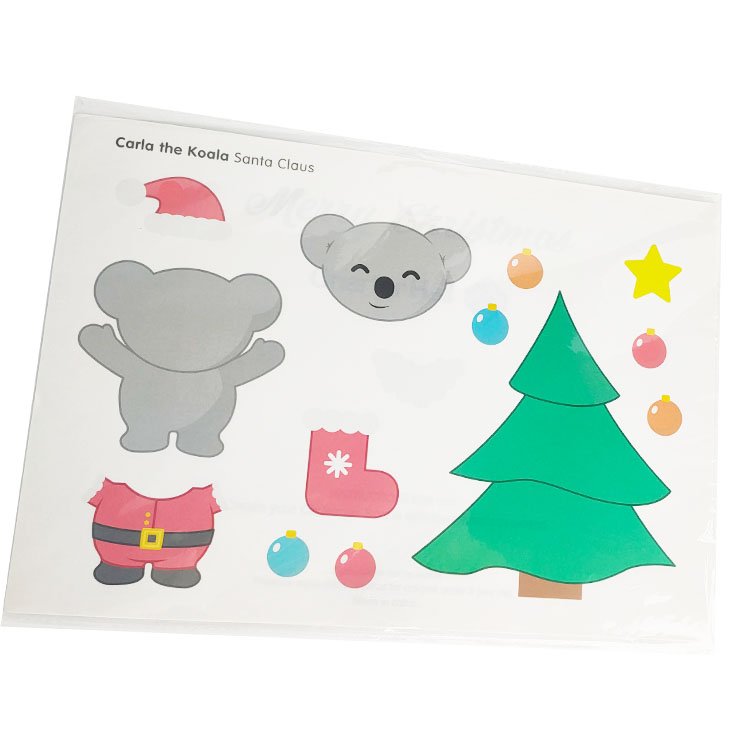 custom printed label Christmas stickers custom kiss cut stickers cartoon label sheet for decorate festival stickers
