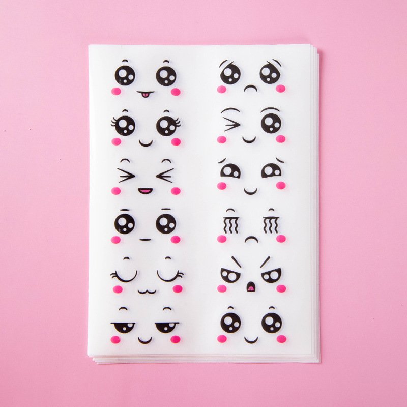 Kindergarten Award Handbill Pad Cartoon Cute Emoticon Stickers For Children