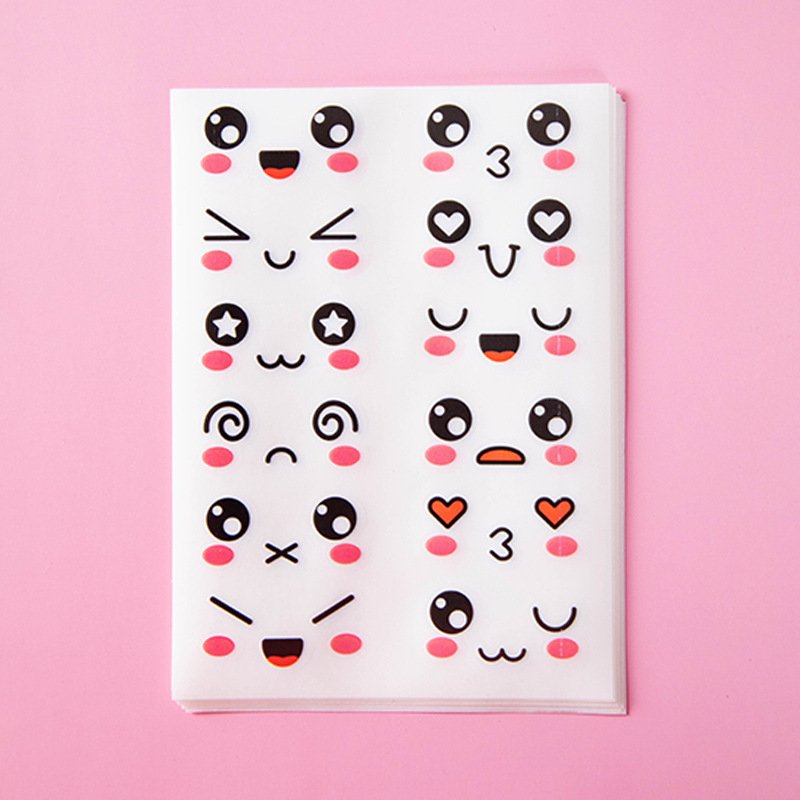 Kindergarten Award Handbill Pad Cartoon Cute Emoticon Stickers For Children