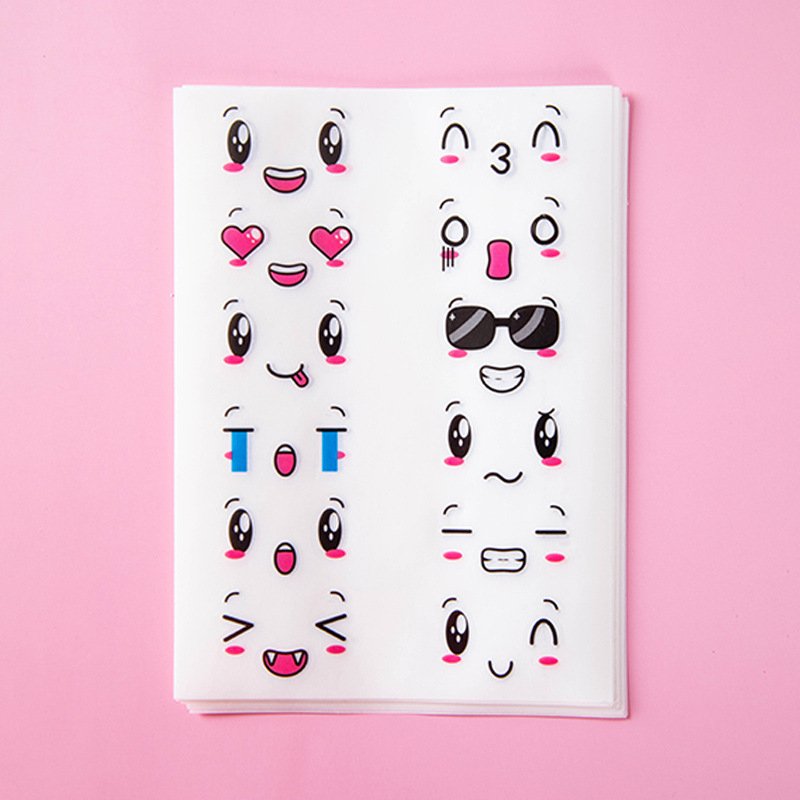 Kindergarten Award Handbill Pad Cartoon Cute Emoticon Stickers For Children