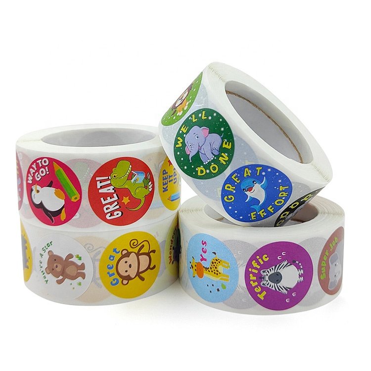 Adhesive Stickers Toys Decorated Children Teachers Reward Stickers label Paper fashion Cartoon stickers
