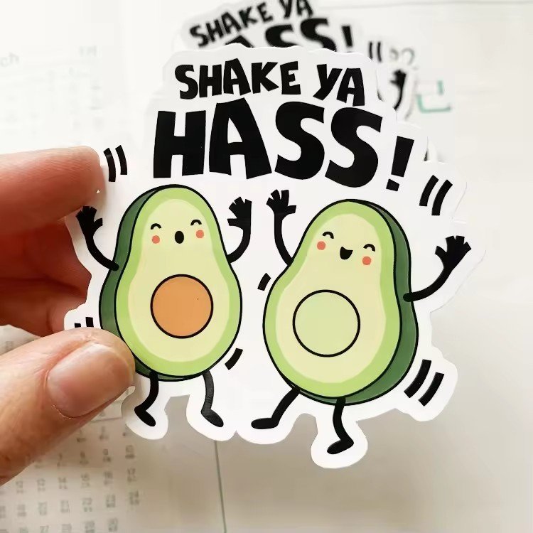 Custom Cute Cartoon Logo Waterproof Die Cut Vinyl Decoration Stickers