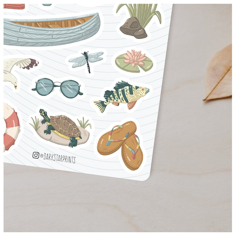 Sticker Sheet Transparent Die Cut Journaling Decorative Usage Vinyl Planner Sticker Sheet