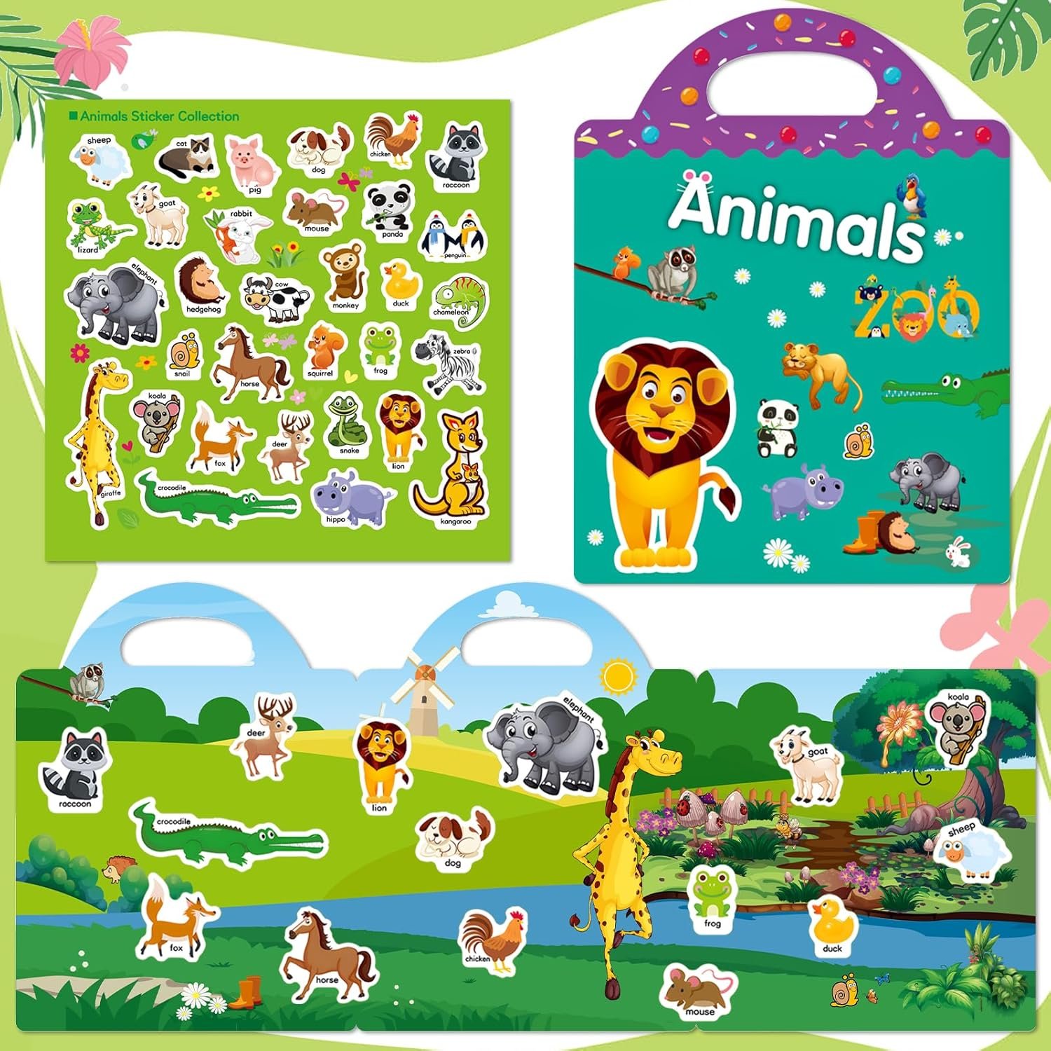 Factory Custom Wholesale sticker Books for Toddlers Montessori educational toys for Kids reusable jelly stickers book