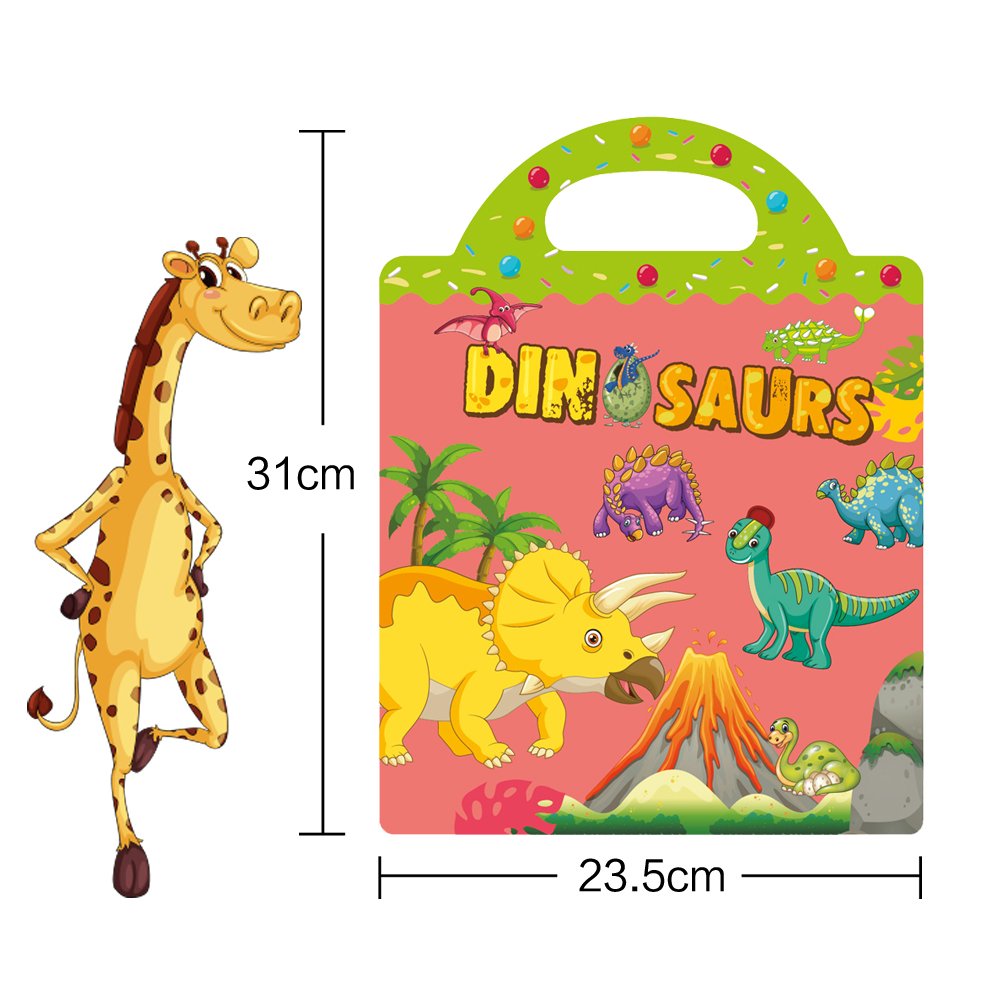 Factory Custom Wholesale sticker Books for Toddlers Montessori educational toys for Kids reusable jelly stickers book