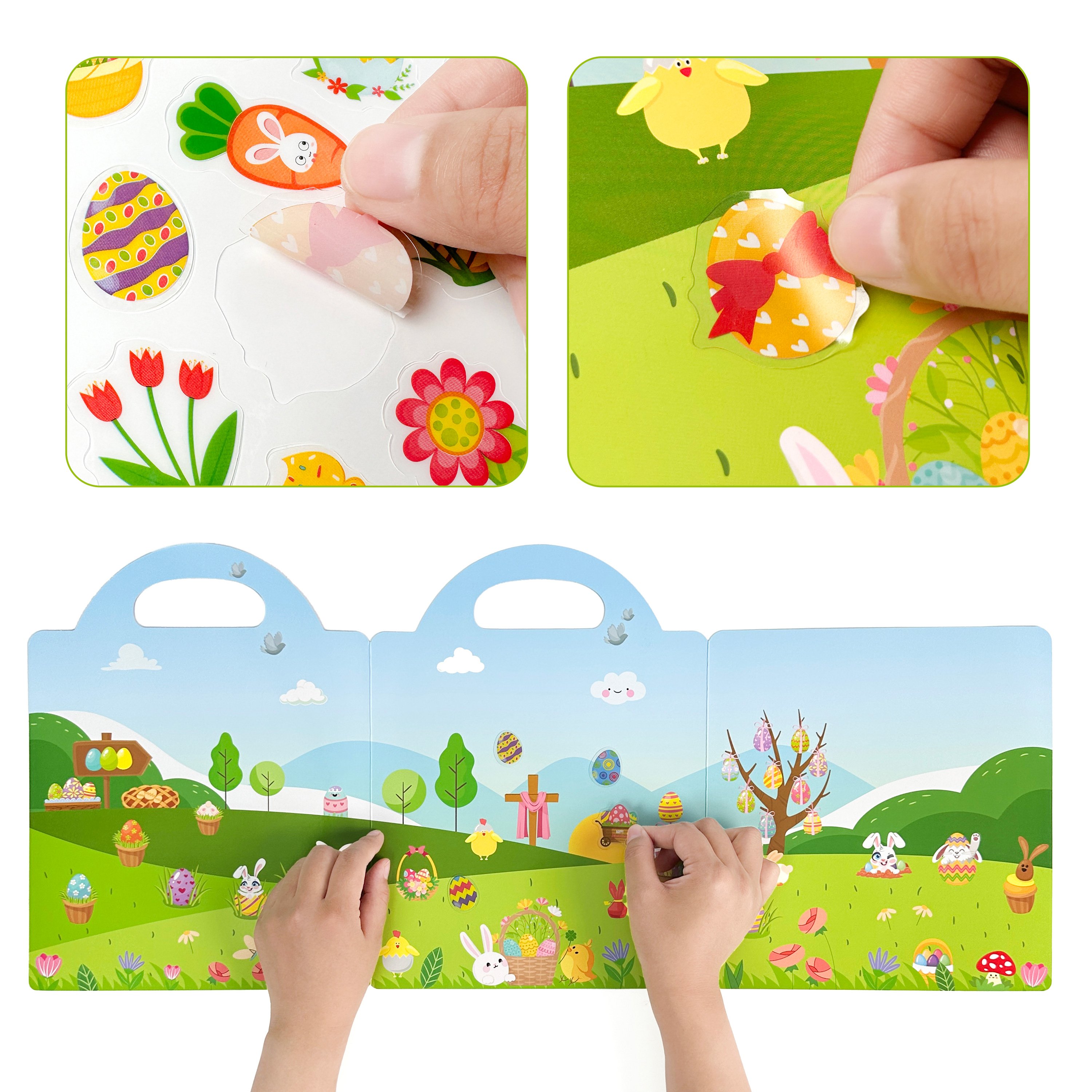 Factory Custom Wholesale sticker Books for Toddlers Montessori educational toys for Kids reusable jelly stickers book