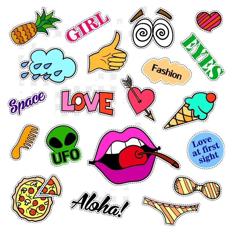 Wholesale Printing Waterproof transparent badge refrigerator PVC Label logo die cut custom cartoon stickers