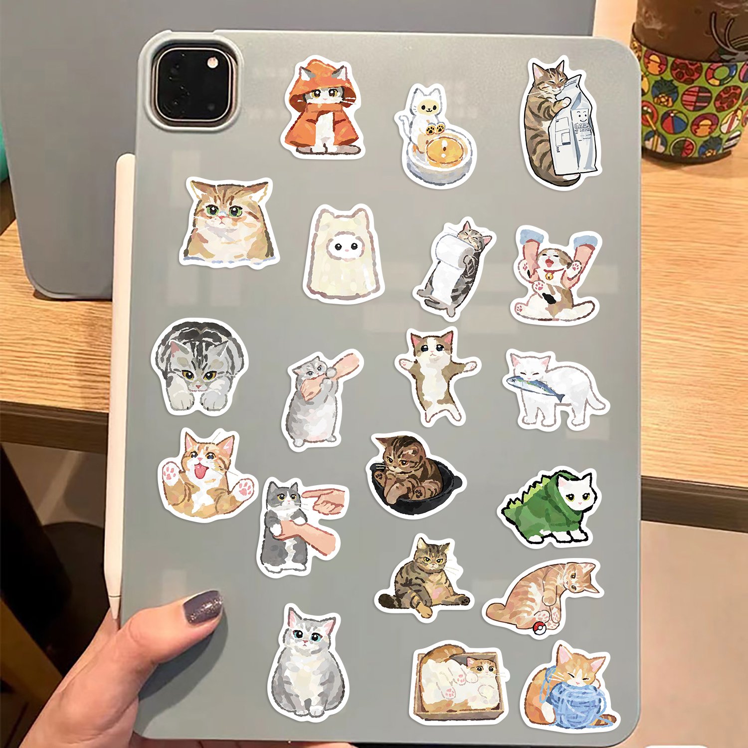 77pcs Cute Cartoon Cat Graffiti Stickers Diy Laptop Phone Case Luggage Diary Decoration Waterproof Toys Gift Decal Wholesale