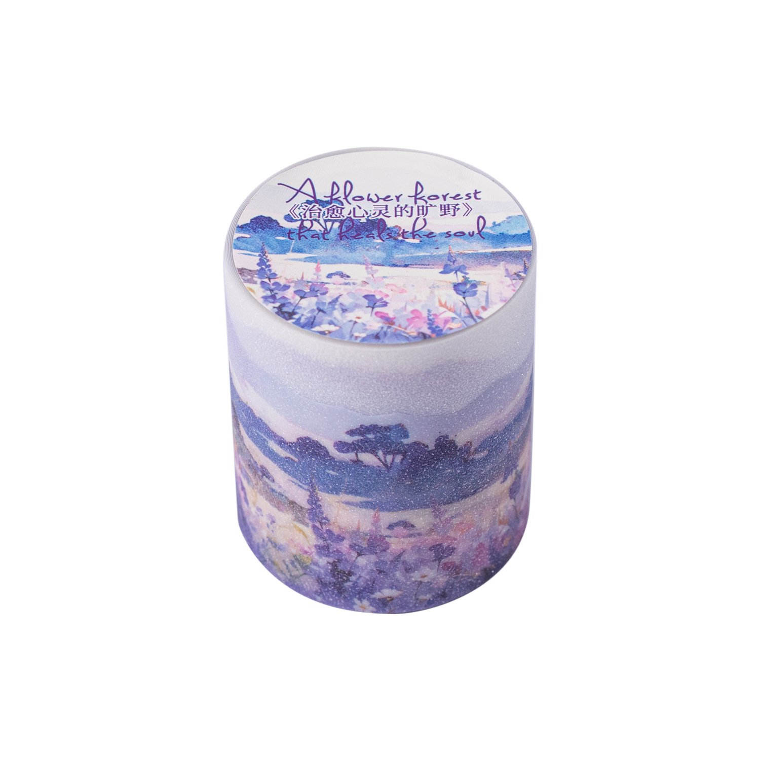 1 roll/piece PET sticker tape, healing the soul, wilderness series, DIY landscaping materials, recycling stickers, 6 styles
