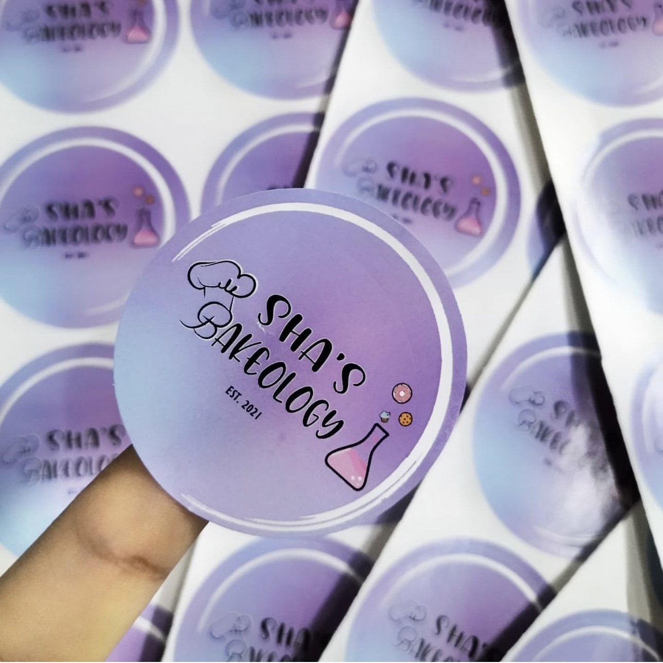 Custom sticker with logo die cut sticker Gold Foil Stickers