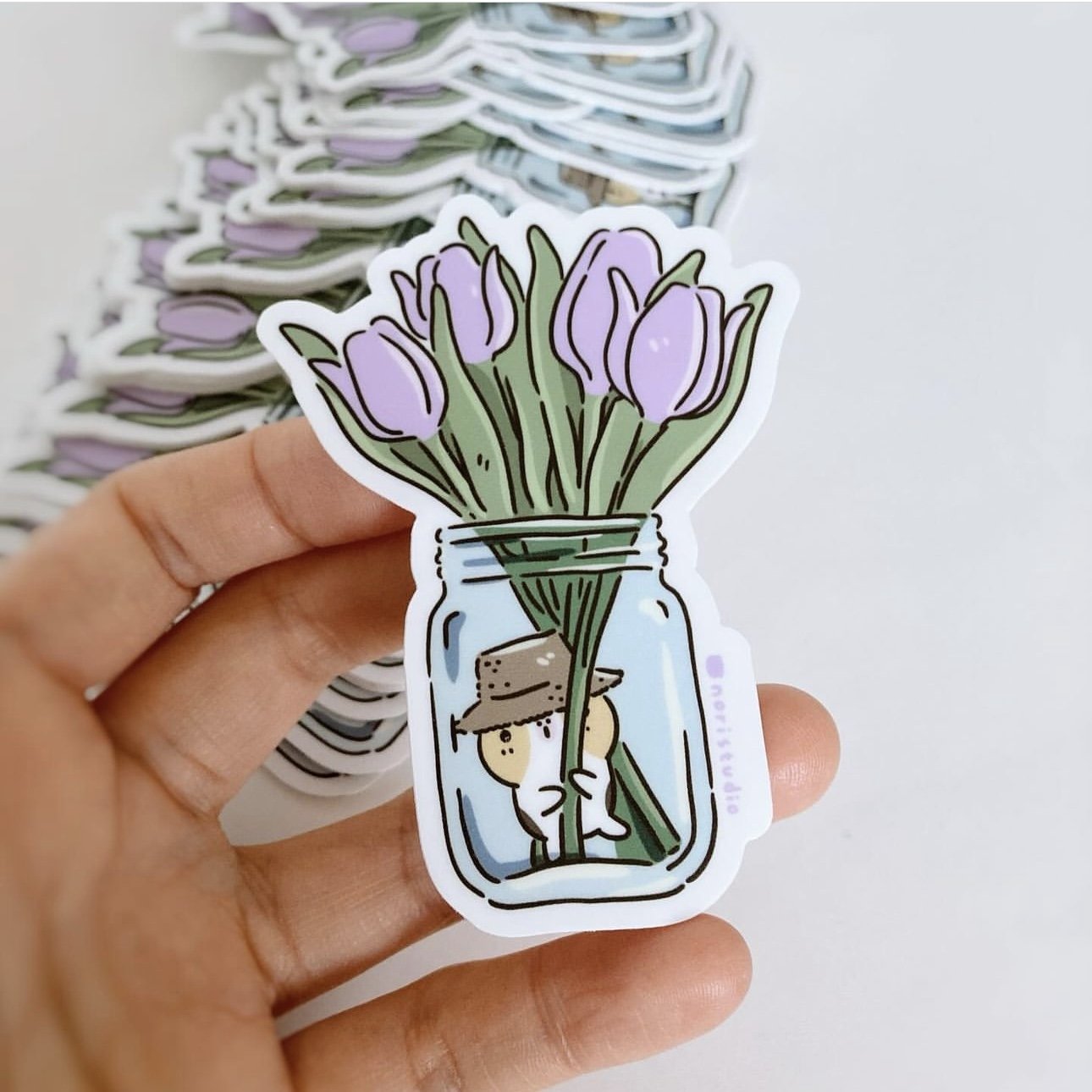 Custom sticker with logo die cut sticker Gold Foil Stickers