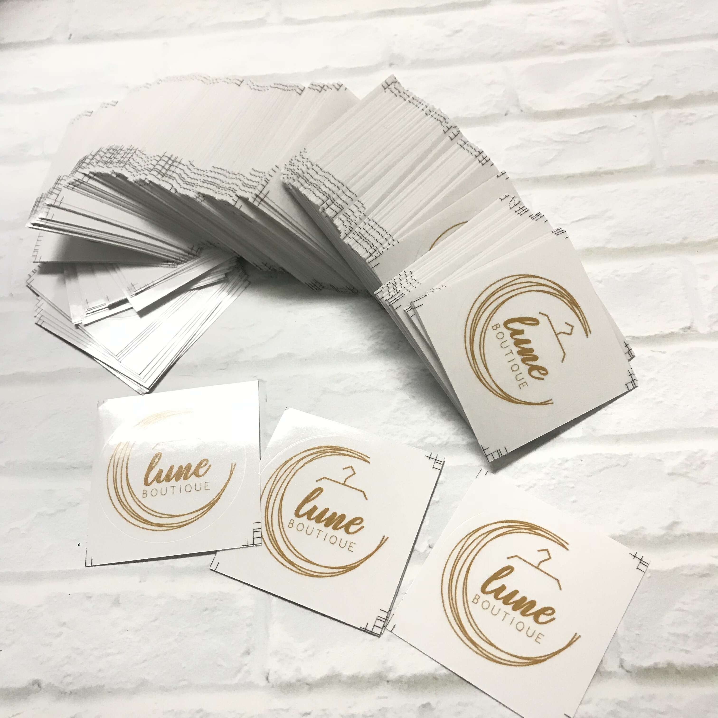 Adhesive PVC Label Die Cut Cartoon Design Company Logo Vinyl