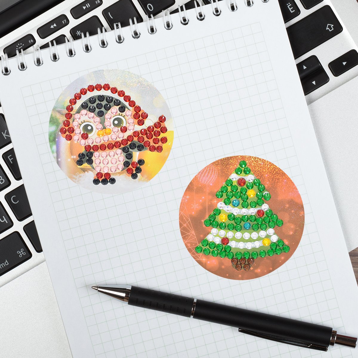Children's DIY Diamond Drawing Stickers Cartoon Owl Animal Bird Mosaic Stickers Children's Puzzle Decoration DIY Toys