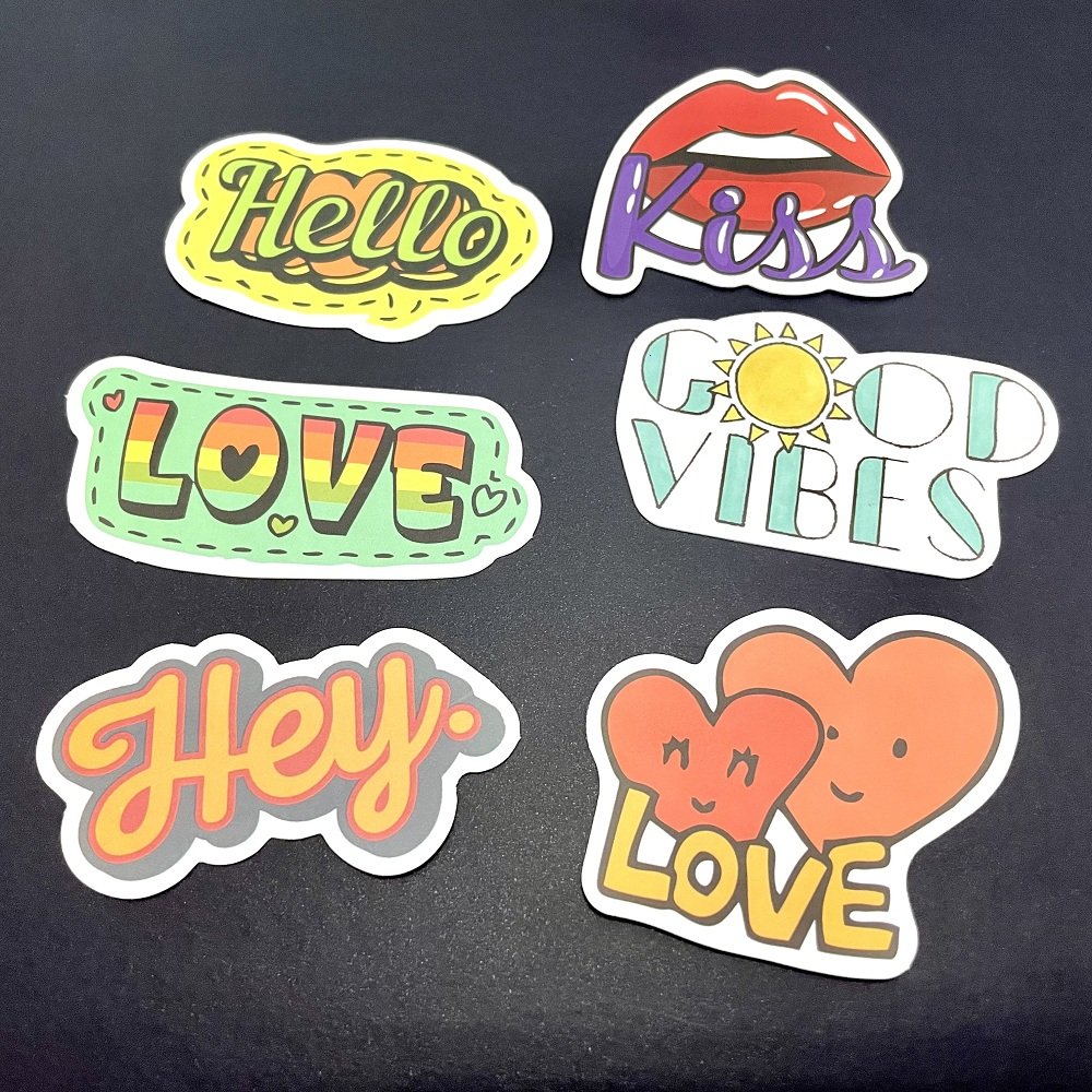 Minsda Custom Wholesale Vinyl Waterproof Laptop Kawaii Die Cut Cartoon Character Stickers