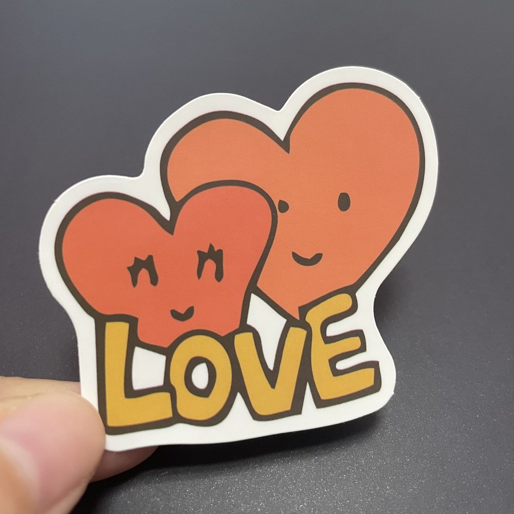 Minsda Custom Wholesale Vinyl Waterproof Laptop Kawaii Die Cut Cartoon Character Stickers