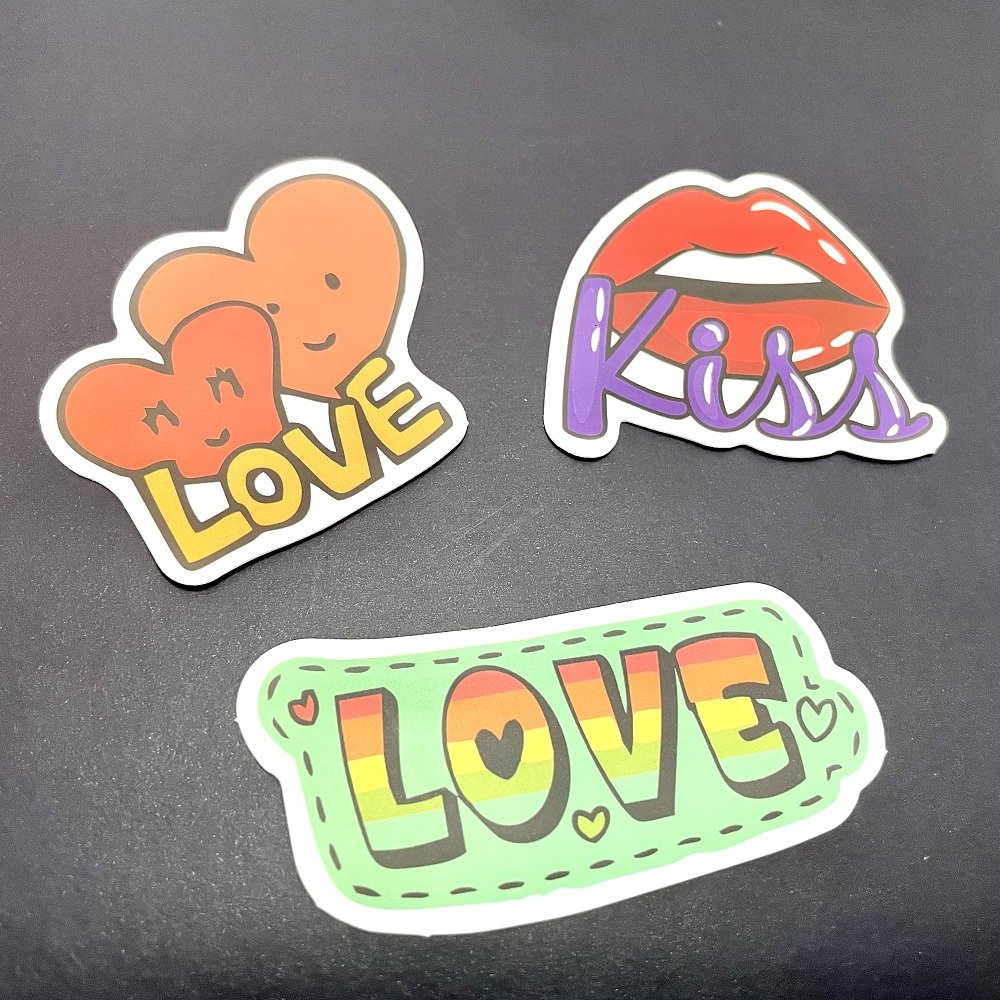 Minsda Custom Wholesale Vinyl Waterproof Laptop Kawaii Die Cut Cartoon Character Stickers