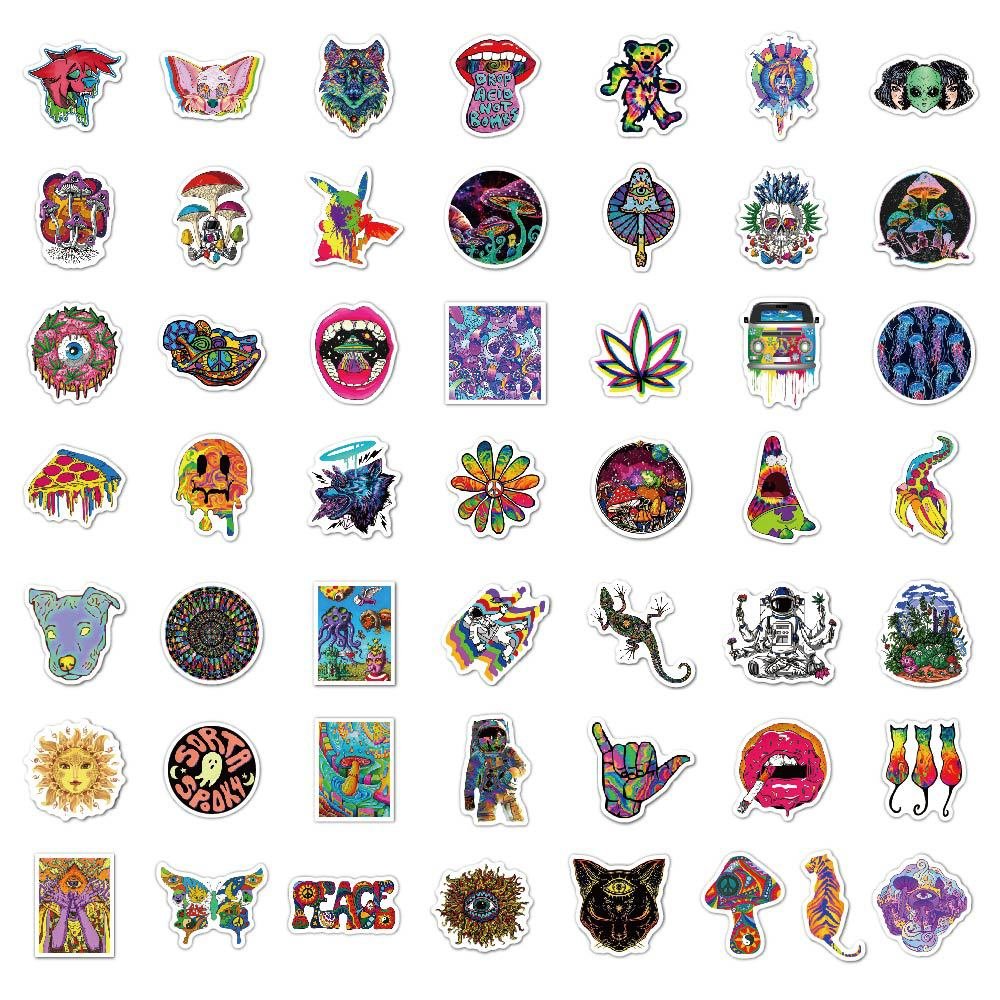 Custom Logo Die Cut Holographic PVC Adhesive Stickers Factory-Digitally Printed Permanent Waterproof Vinyl Design