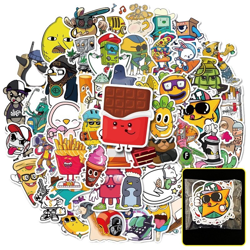 Low Price Good Quality Various Cartoon Leave No Trace Stickers For Children