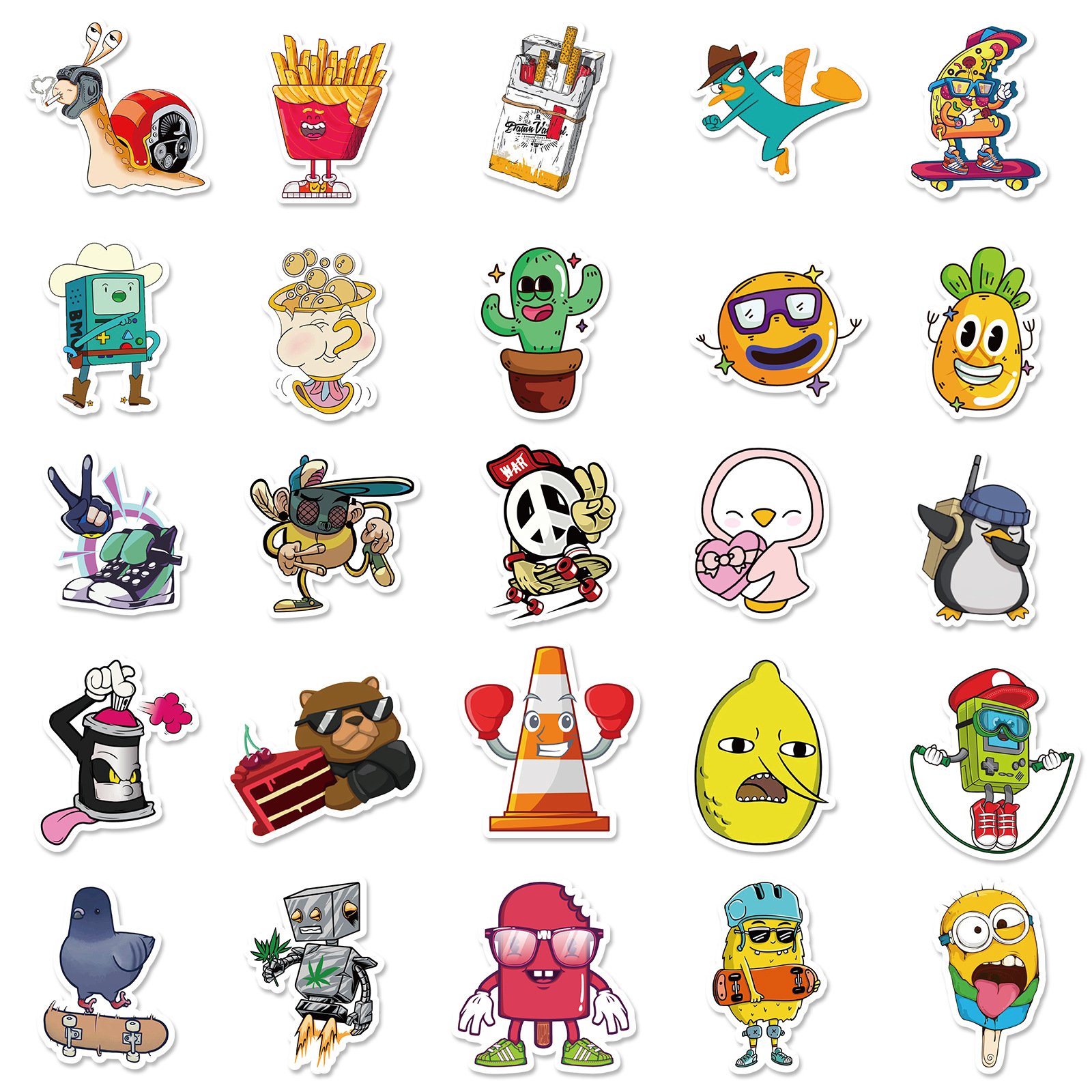 Low Price Good Quality Various Cartoon Leave No Trace Stickers For Children