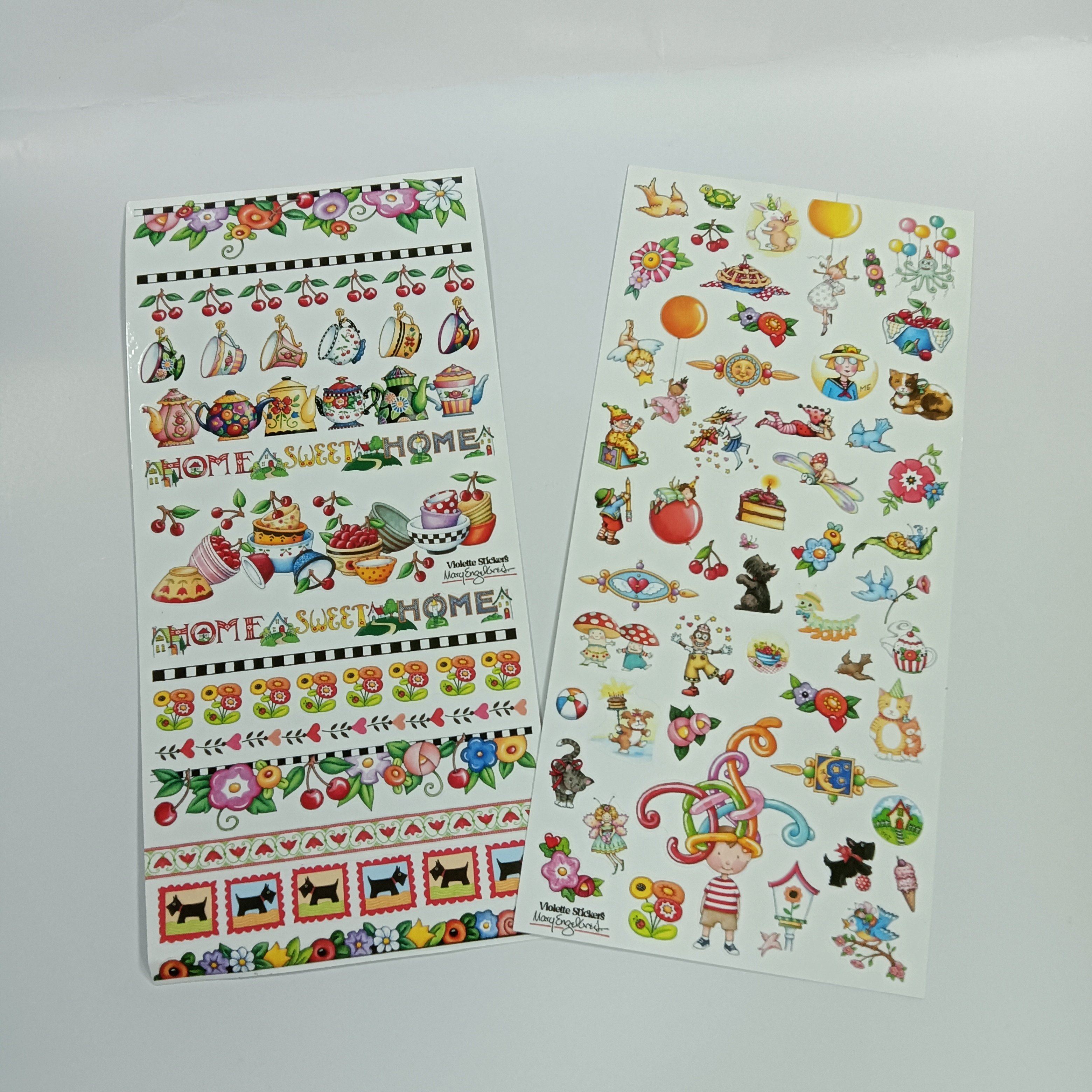 Factory direct sell custom label stickers kiss cut logo with decal stickers vinyl hologram cartoon stickers A4 A5 A6
