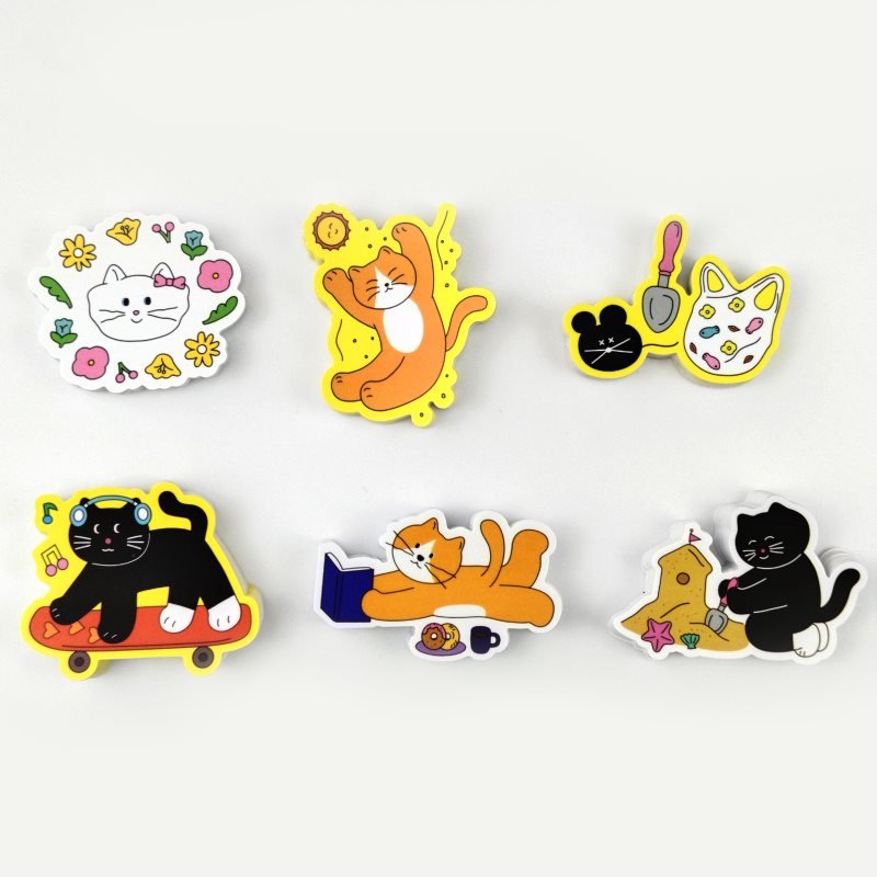 Print Full Color Notebook Stickers Gift Planner Sheet Single Kiss Cut Sticker Sheets With Glossy