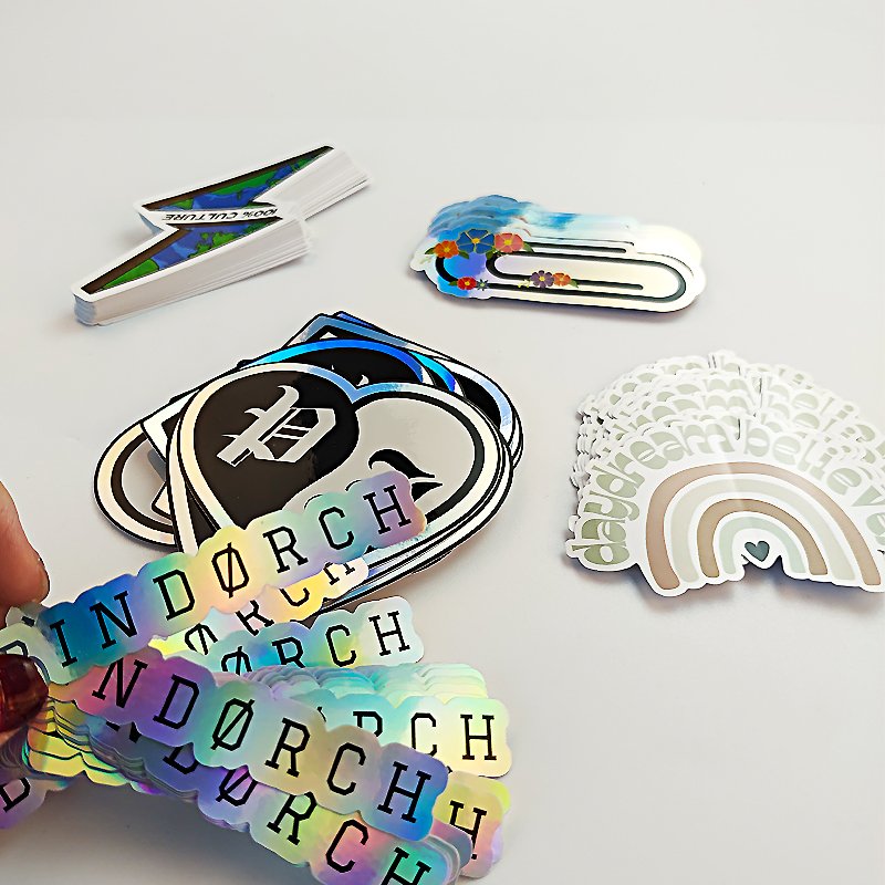Print Full Color Notebook Stickers Gift Planner Sheet Single Kiss Cut Sticker Sheets With Glossy