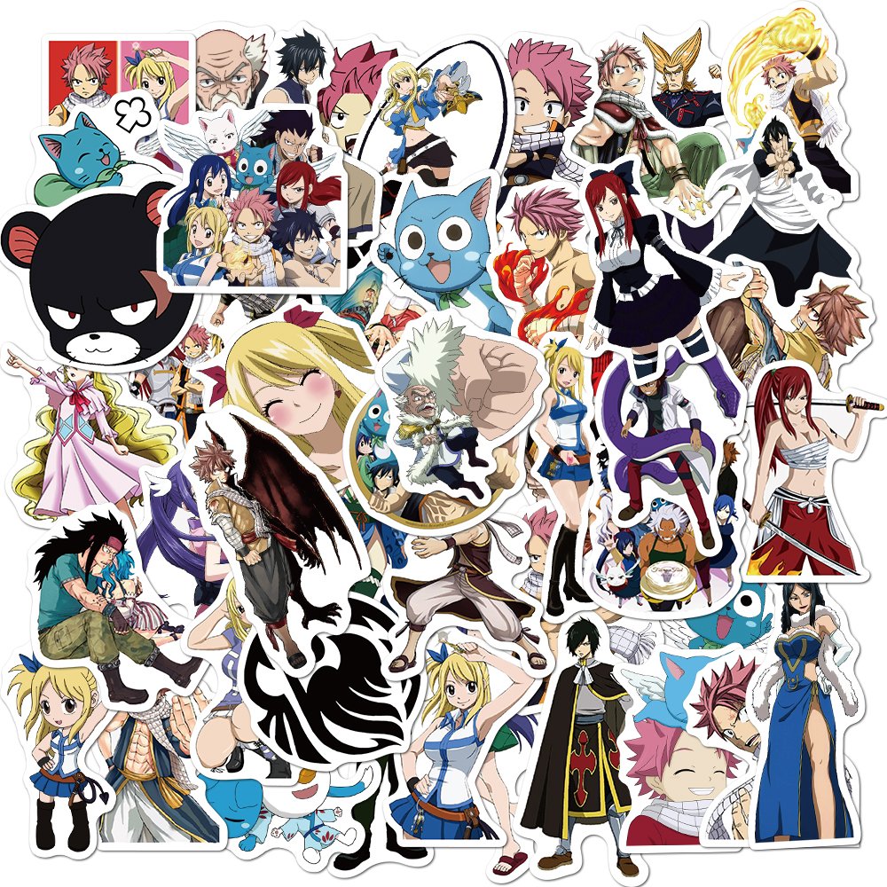 ZY0230C 50/PCS Popular hot sell japanese anime Fairy Tail stickers luggage guitar computer car waterproof vinyl sticker custom