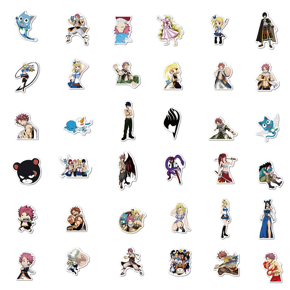 ZY0230C 50/PCS Popular hot sell japanese anime Fairy Tail stickers luggage guitar computer car waterproof vinyl sticker custom